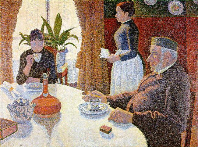 Paul Signac The Dining Room Norge oil painting art